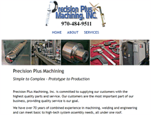 Tablet Screenshot of precisionplusmachining.com